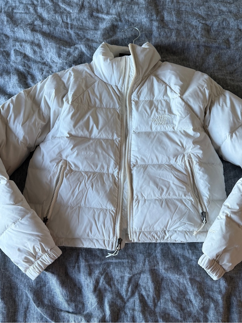 The North Face White Puffy Ski Jacket